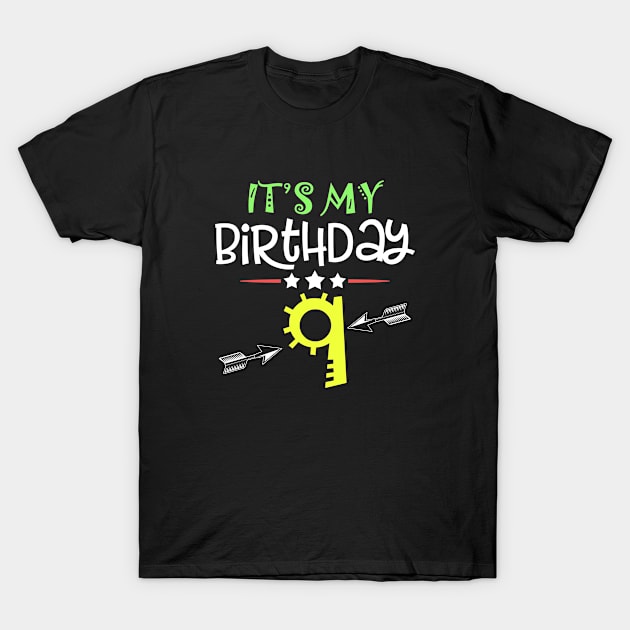 9 years SHIRT it is my 9th birthday boy & Girl Gift Bday T-Shirt by ELFEINHALB